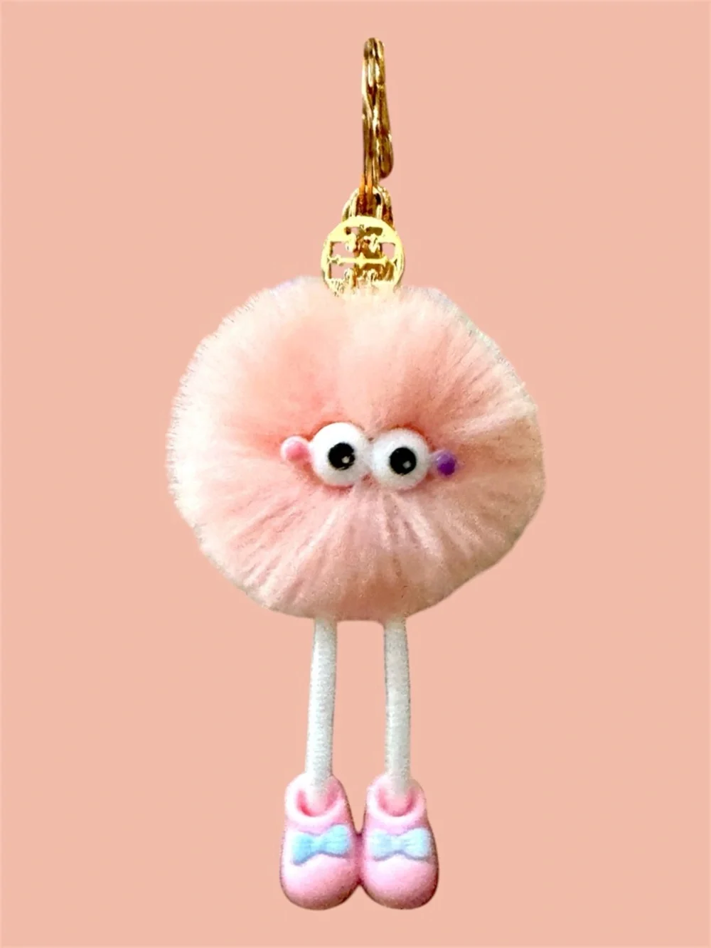 Tory Burch Keychain Bag Charm Bijou Pom LuxeLoom Pom Pom